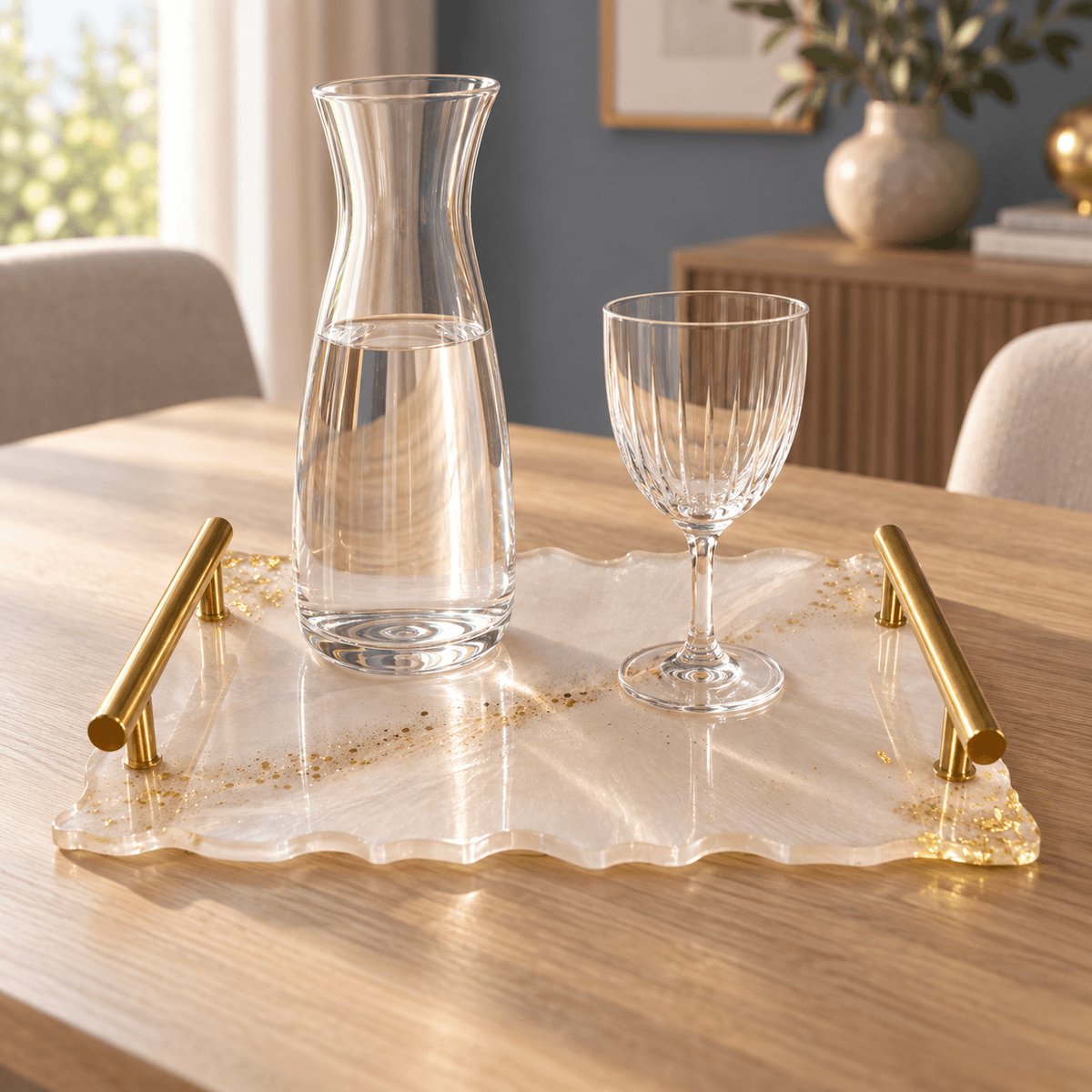 Tray "White & Gold"