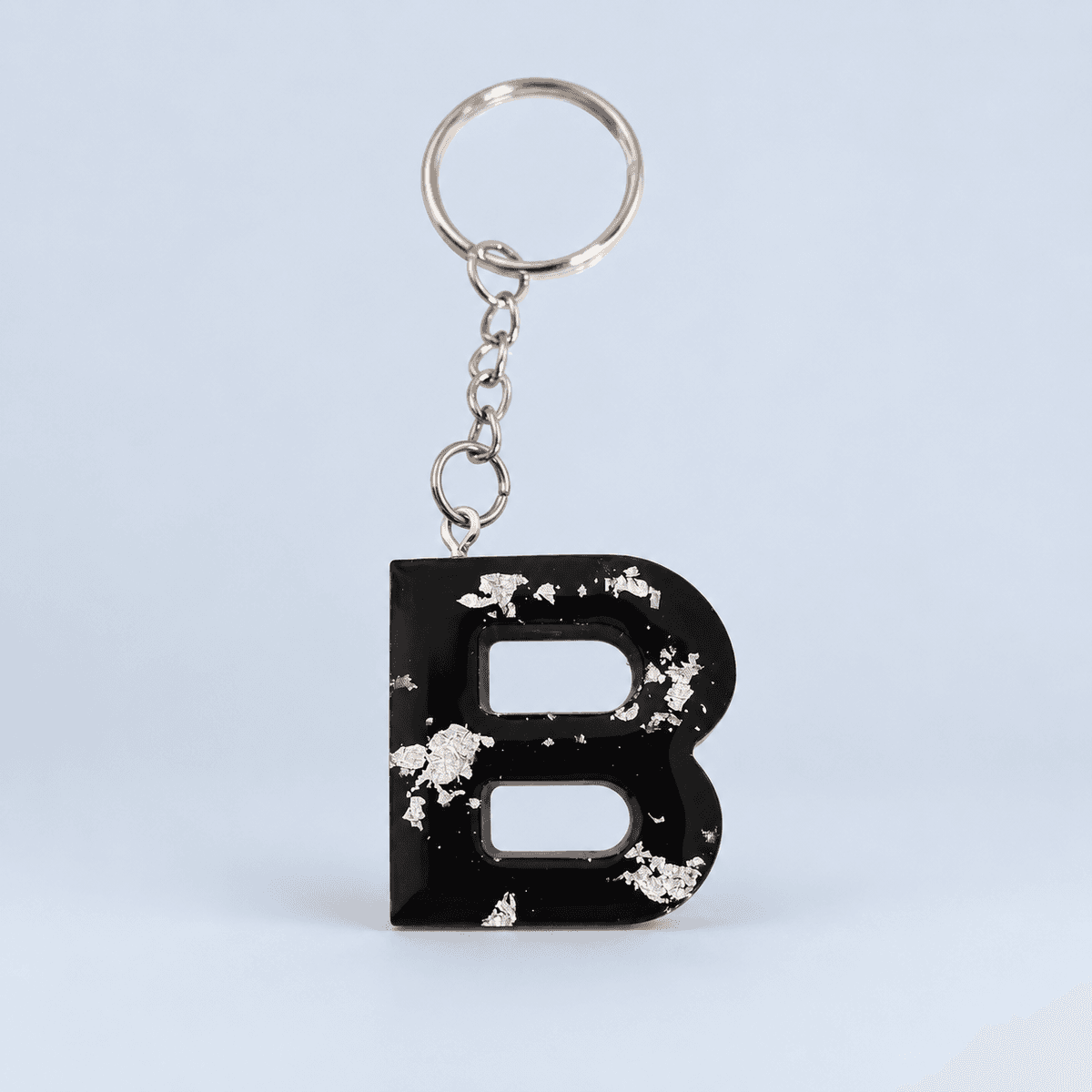 Keychain "Black & Silver"