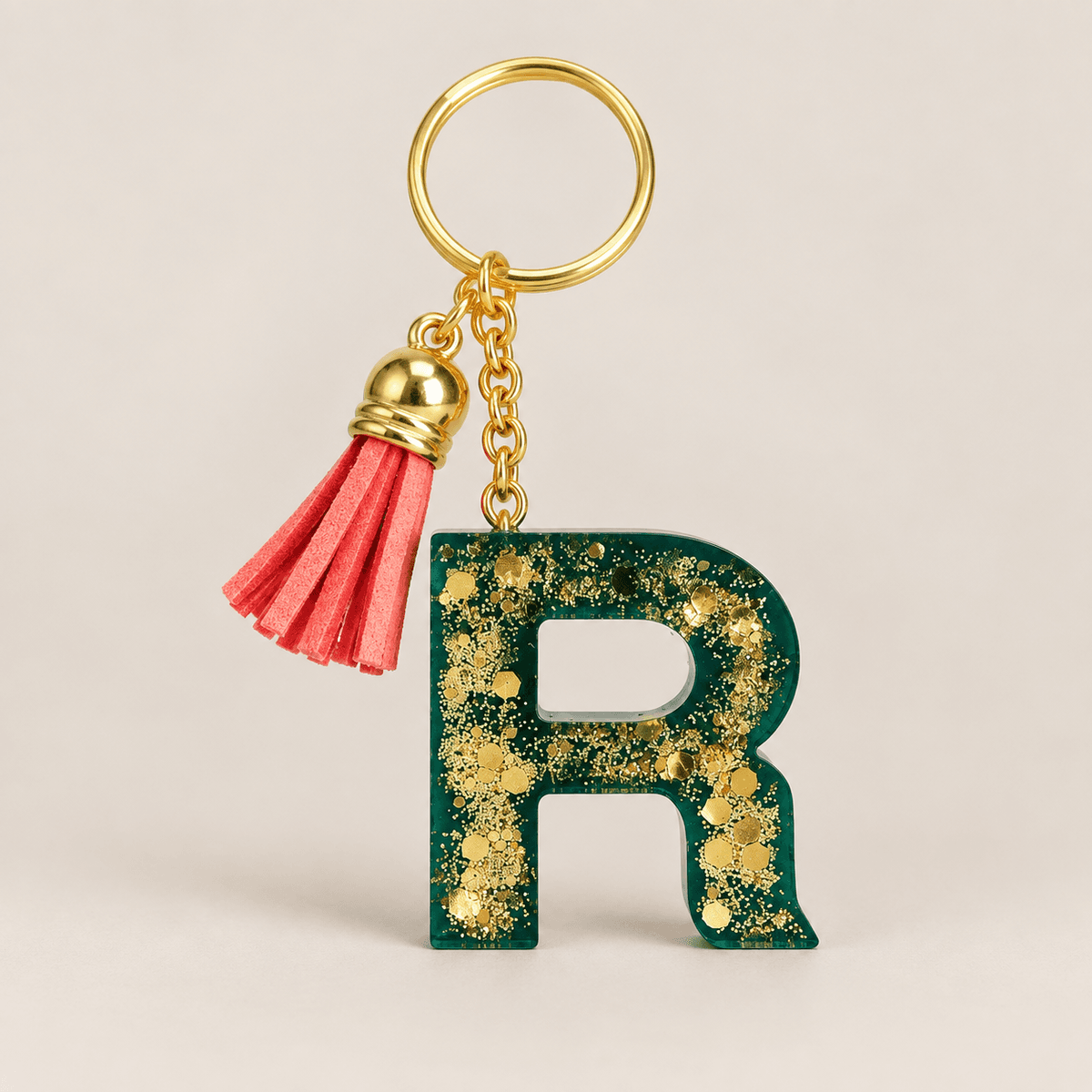 Keychain "Emerald Gold"